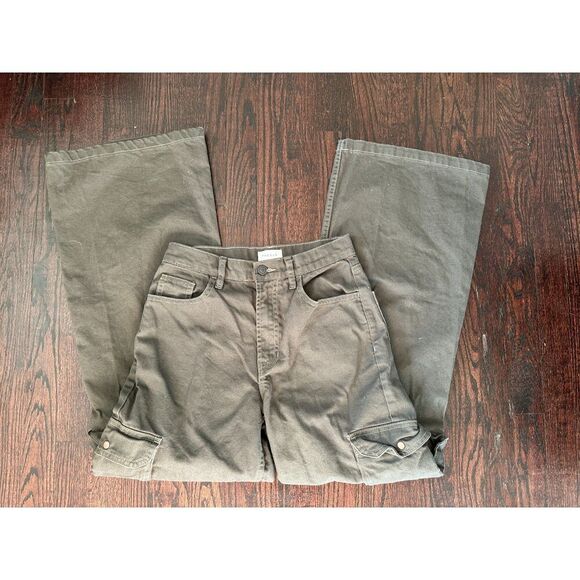 PacSun Green Low Rise Extreme Baggy Cargo Pants Size 26 - Picture 8 of 16